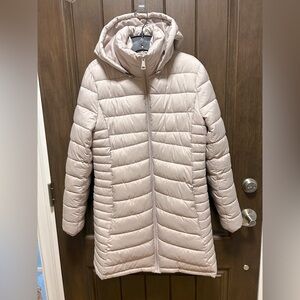 Ivory 3/4 puffer coat- Express size 4